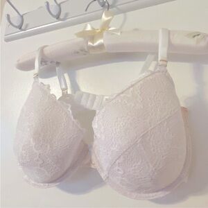 ASOS White lightly lined lace bra